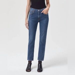 AGOLDE Merrel mid rise straight jeans in Cinema, size 27